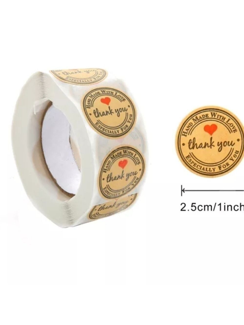 💥4 for $25💥 Thank You Stickers - roll of 500